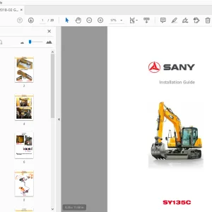 Sany SY135C Installation Manual - PDF DOWNLOAD
