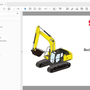 Sany SY135U Hydraulikbagger Betriebsanleitung Bedienungshandbuch - PDF