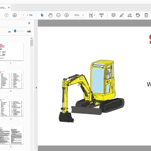 Sany SY18C Hydraulikbagger Betriebsanleitung Wartungshandbuch - PDF