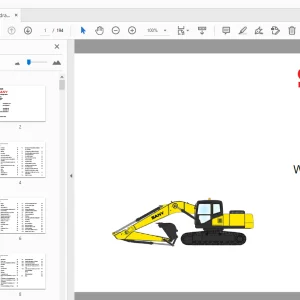 Sany SY215 Hydraulikbagger Betriebsanleitung Wartungshandbuch - PDF