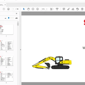 Sany SY335 Hydraulikbagger Betriebsanleitung Wartungshandbuch - PDF
