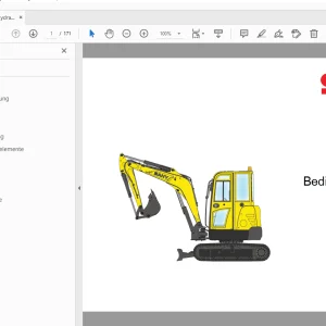 Sany SY35C Hydraulikbagger Betriebsanleitung Bedienungshandbuch - PDF