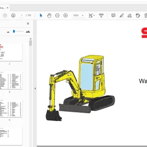 Sany SY35C Hydraulikbagger Betriebsanleitung Wartungshandbuch - PDF
