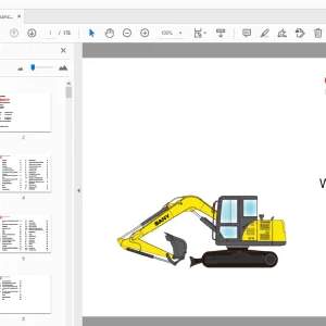 Sany SY75C Hydraulikbagger Betriebsanleitung Wartungshandbuch - PDF