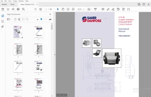 Sauer Danfoss S1X-46 Graphic Interface Extended NFPE Control System Operational Manual - PDF