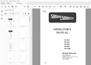 Square Shooter SS-624 SS-636 SS-836 SS-842 SS-1048 Operator's Manual - PDF