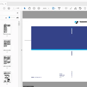 TADANO ATF160G-5 キャリヤ 取扱説明書 - PDF