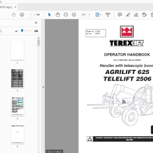 TEREXLIFT AGRILIFT 625 TELELIFT 2506 OPERATOR MANUAL - PDF