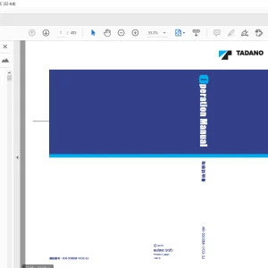 Tadano AR-5500M オールテレーンクレーン 取扱説明書 - PDF DOWNLOAD