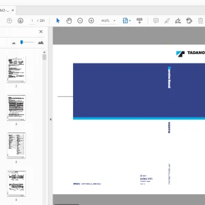 Tadano ATF100G-4 キャリヤ 取扱説明書 - PDF