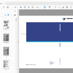 Tadano ATF300G-6 ATF400G-6 キャリヤ 取扱説明書 - PDF
