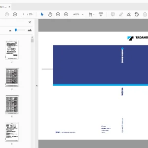 Tadano ATF300G-6 ATF400G-6 キャリヤ 取扱説明書 GE5079, GE5083 - PDF