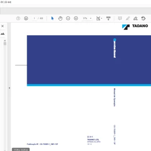 Tadano Caminhão Guindaste GS-700BR Manual de Operação PDF