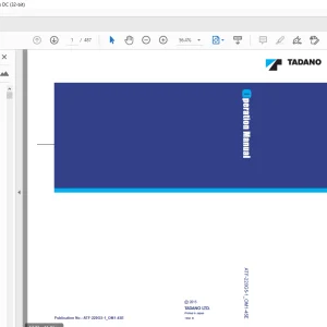 Tadano Carrier ATF220G-5 Operation Manual - PDF DOWNLOAD