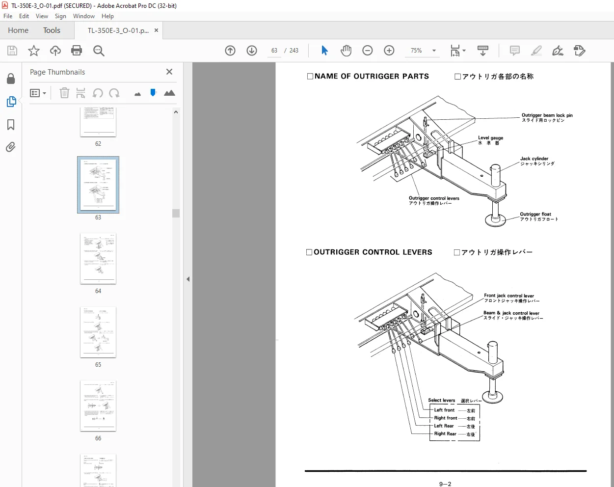 Tadano Hydraulic Crane TL-350E Operation and Maintenance Manualย - PDF DOWNLOAD - Image 3