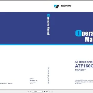 Tadano Mobile Crane 6.02 GB PDF 11.2021 Operator & Maintenance Manual DOWNLOAD