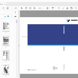 Tadano RTF600-7 キャリヤ 取扱説明書 - PDF