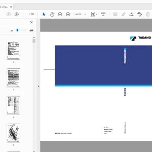 Tadano RTF600-7 キャリヤ 取扱説明書 - PDF