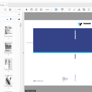 Tadano RTF600-7 キャリヤ 取扱説明書 - PDF