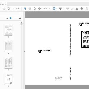 Tadano TR-300EX Hydraulic Crane Operation & Maintenance Manual - PDF
