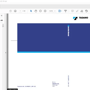 Tadano Truck Mounted Crane GS-700BR Operation Manual PDF