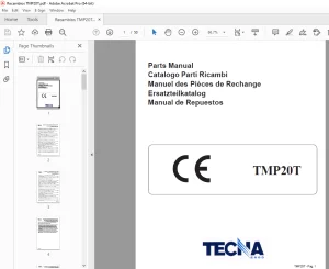 Tecna Forklift TMP20T Parts Manual - PDF DOWNLOAD