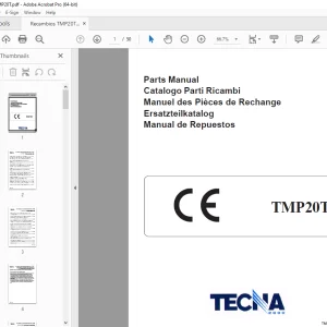 Tecna Forklift TMP20T Parts Manual - PDF DOWNLOAD