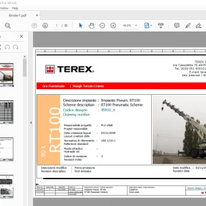 Terex Crane 90 t RT100 Pneumatic Manual - PDF DOWNLOAD