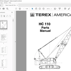 Terex Crane HC 110 Parts Manual - PDF DOWNLOAD