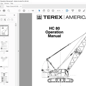 Terex Crane HC 80 Operation Manual - PDF DOWNLOAD