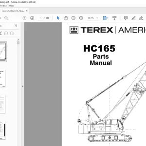 Terex Crane HC165 Parts Manual - PDF DOWNLOAD