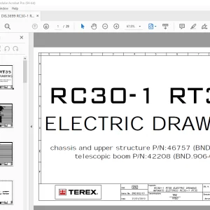 Terex Crane RC30-1 RT35 Electric Schematic Manual - PDF DOWNLOAD