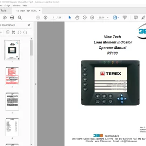 Terex Crane RT100 ViewTech Operator Manual - PDF DOWNLOAD