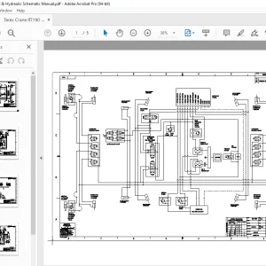 Terex Crane RT190 Electrical & Hydraulic Schematic Manual - PDF DOWNLOAD