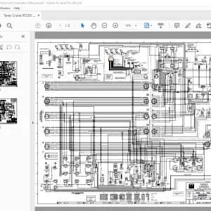 Terex Crane RT200 RT200-1 Electrical Schematics Manual - PDF DOWNLOAD