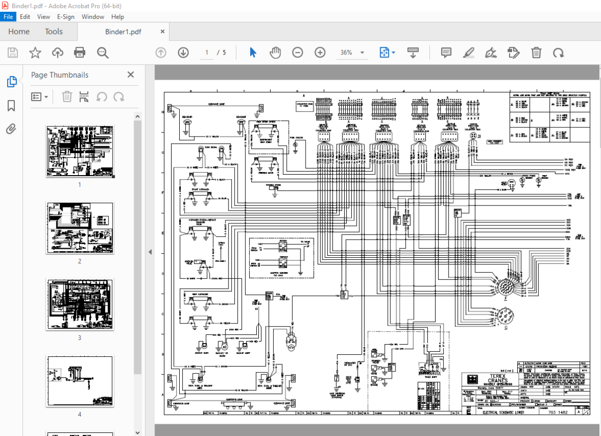 Terex Crane RT300-1 Electric Schematic Manual - PDF DOWNLOAD ...