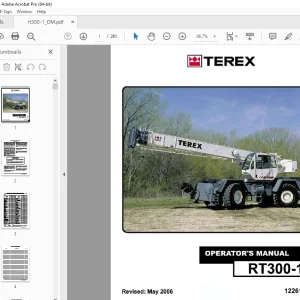 Terex Crane RT300-1 Operator's Manual - PDF DOWNLOAD