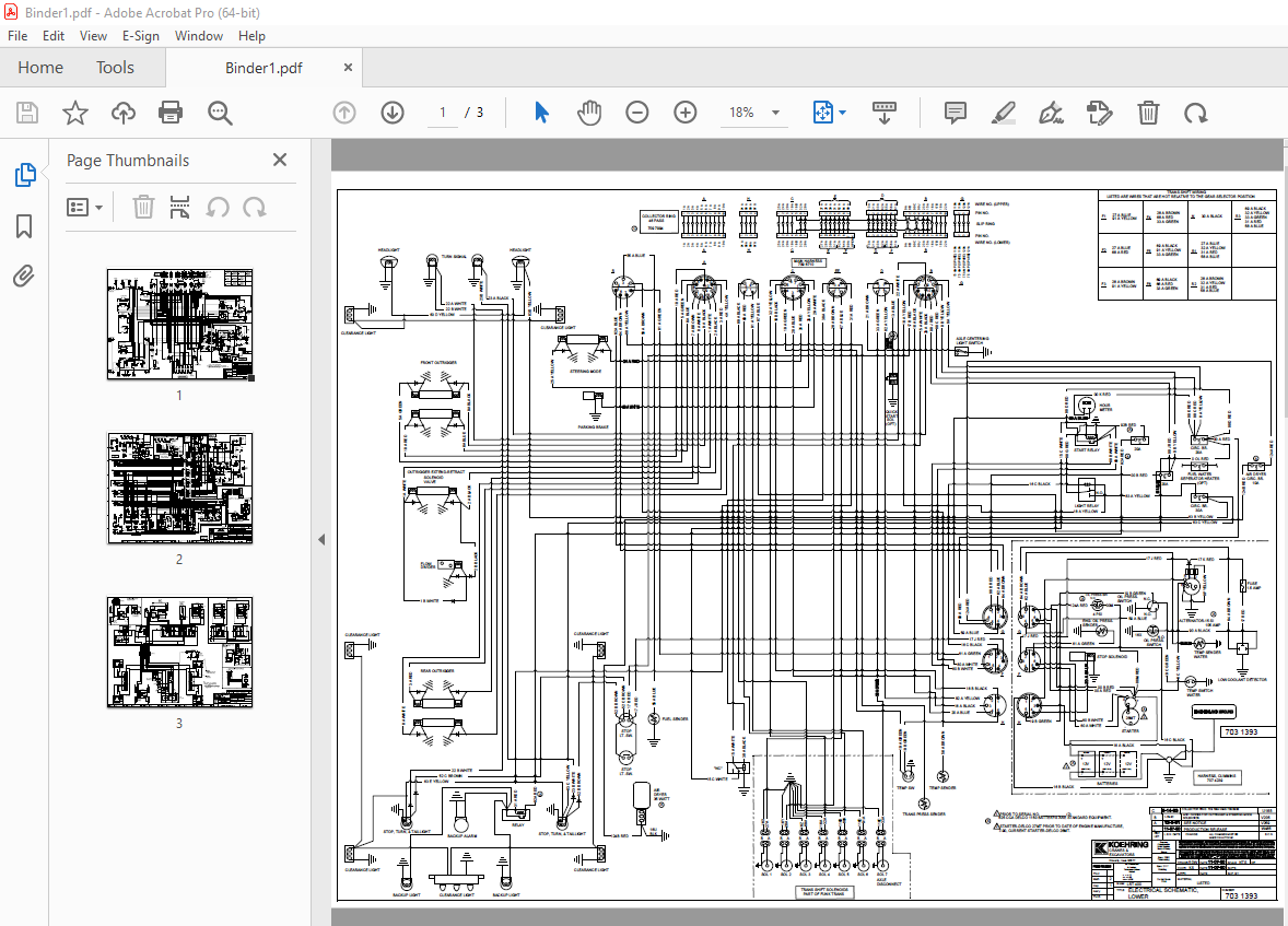 Terex Crane RT300 Electric & Hydraulic Schematic Manual PDF ...