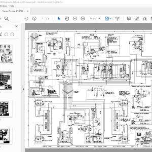 Terex Crane RT600 Electrical & Hydraulic Schematics Manual PDF