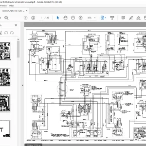 Terex Crane RT700-1 Electrical & Hydraulic Schematic Manual PDF