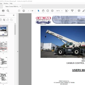 Terex Crane SN1676-1CB Control System User Manual - PDF DOWNLOAD