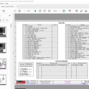Terex Crane TFC45 TFC45 Electrical Schematic Manual - PDF DOWNLOAD
