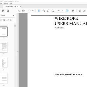 Terex Crane Wire Rope User Manual - PDF DOWNLOAD