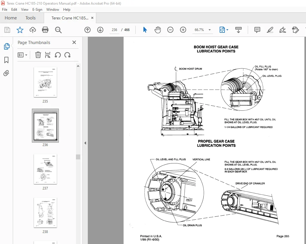 Terex Crawler Crane HC 185 Operation Manual - PDF DOWNLOAD - Image 2