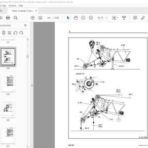 Terex Crawler Crane Superlift CC3800 650 Ton Assembly Manual - PDF DOWNLOAD