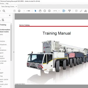 Terex Demag Crane AC 1000 Service Training Manual - PDF DOWNLOAD