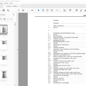 Terex Demag Crane CC 2500-1 Mounting Manual - PDF DOWNLOAD