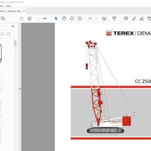 Terex Demag Crane CC 2500-1 Operator's Manual - PDF DOWNLOAD