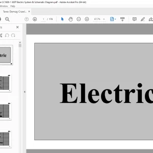 Terex Demag Crane CC1800-1 300T Electric System & Schematic Diagram Manual PDF