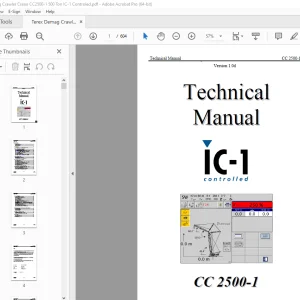 Terex Demag Crane CC2500-1 500 Ton IC-1 Controlled Technical Manual PDF